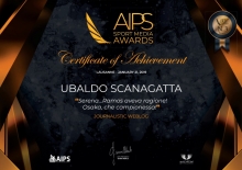 Premio internazionale AIPS Stampa sportiva al giornalista Ubaldo Scanagatta e a Ubitennis